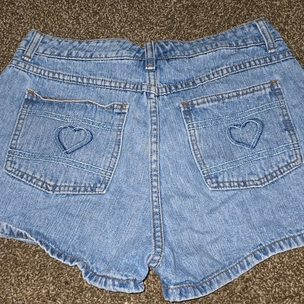 Vintage 90's Psycho Blue Outlaw Denim Shorts Size 9 - Picture 4 of 4